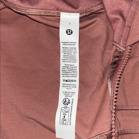 lululemon pink define cropped jacket - Picture 3 of 10